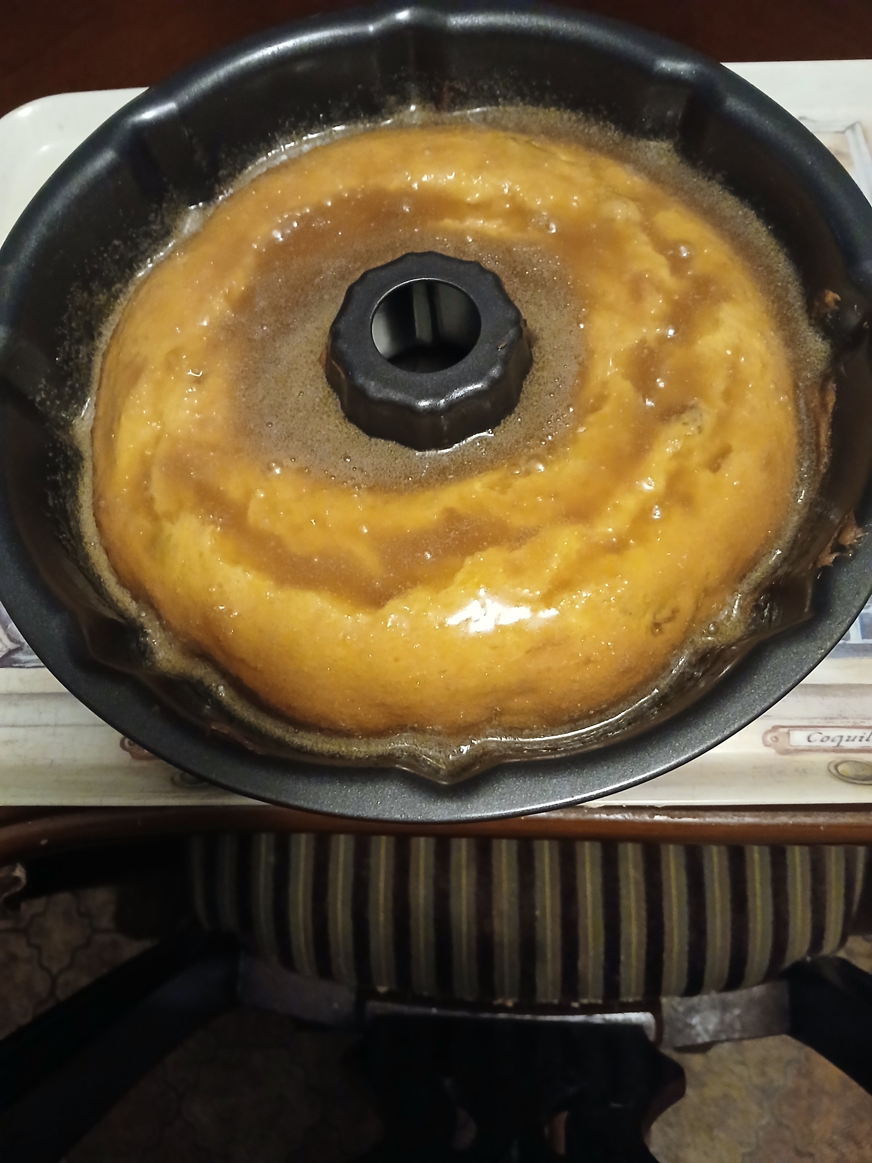 Rum Cake With Caramel Glaze